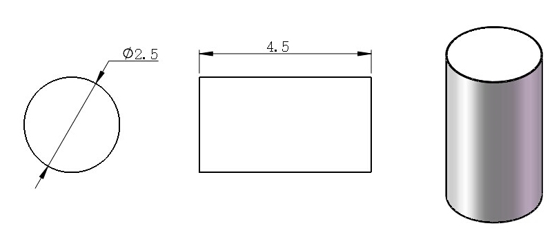 Typical size for CF25-45